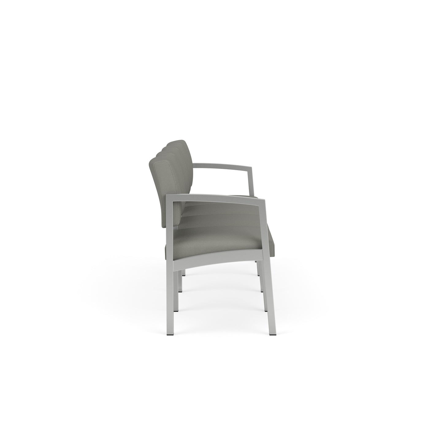 Lenox Steel Waiting Reception 4 Seat Tandem Seating Metal Frame No Center Arms