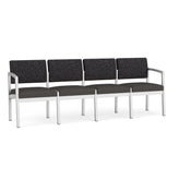 Lenox Steel Waiting Reception 4 Seat Tandem Seating Metal Frame No Center Arms