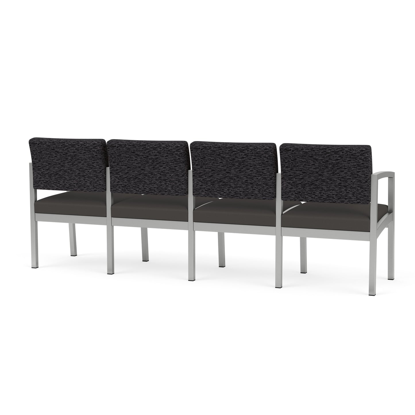 Lenox Steel Waiting Reception 4 Seat Tandem Seating Metal Frame No Center Arms