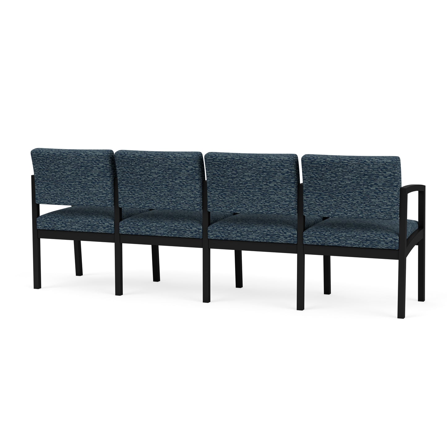 Lenox Steel Waiting Reception 4 Seat Tandem Seating Metal Frame
