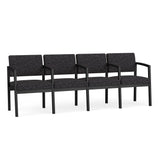 Lenox Steel Waiting Reception 4 Seat Tandem Seating Metal Frame