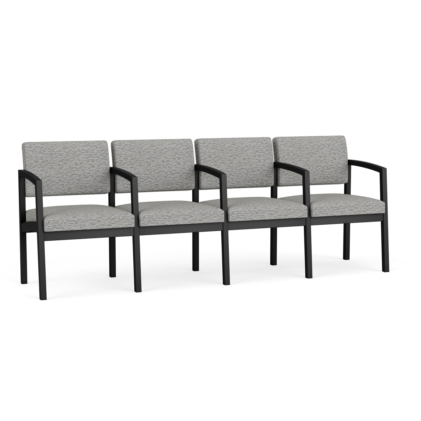 Lenox Steel Waiting Reception 4 Seat Tandem Seating Metal Frame