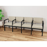 Lenox Steel Waiting Reception 4 Seat Tandem Seating Metal Frame