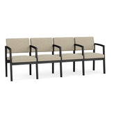 Lenox Steel Waiting Reception 4 Seat Tandem Seating Metal Frame