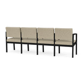 Lenox Steel Waiting Reception 4 Seat Tandem Seating Metal Frame