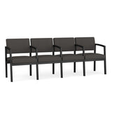 Lenox Steel Waiting Reception 4 Seat Tandem Seating Metal Frame