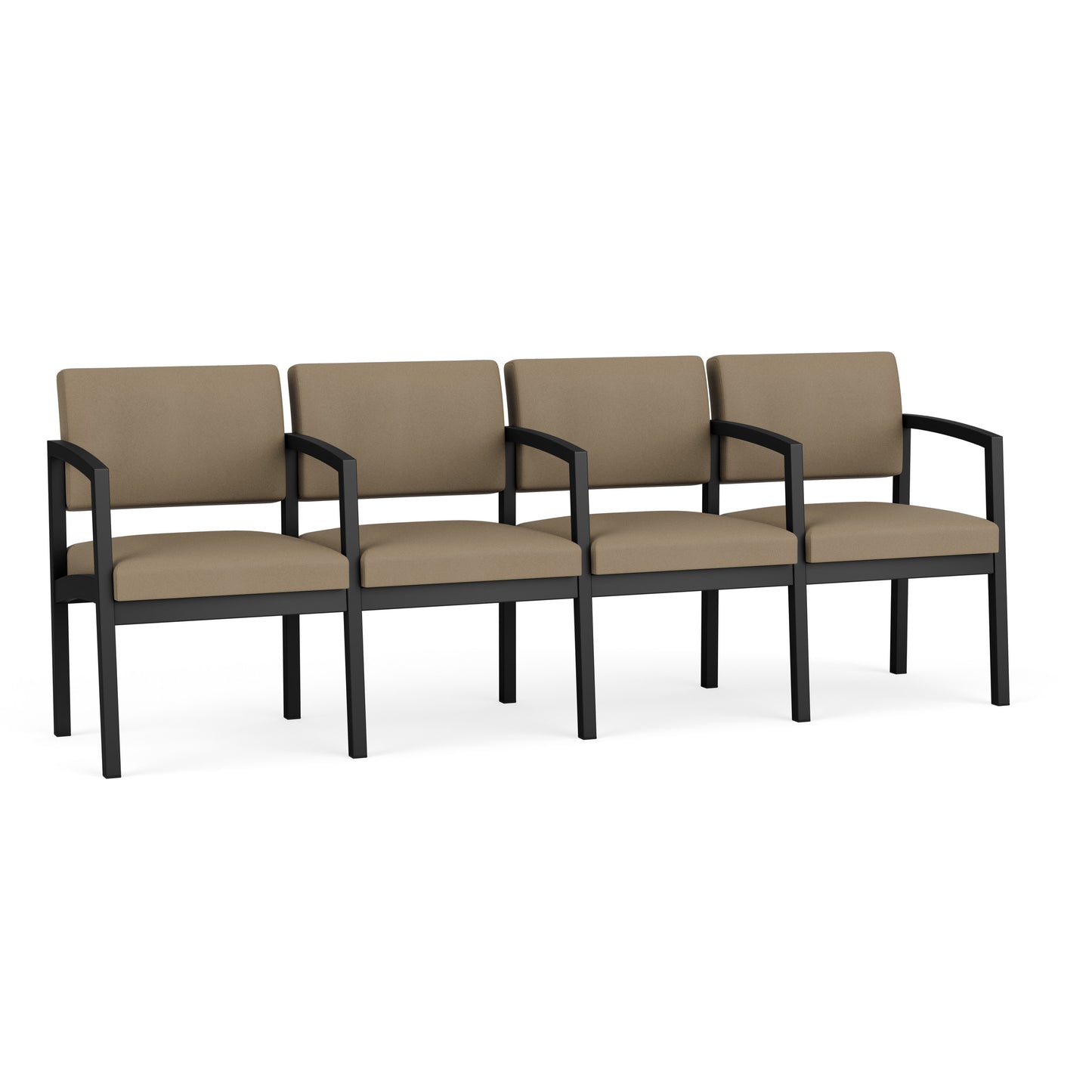 Lenox Steel Waiting Reception 4 Seat Tandem Seating Metal Frame