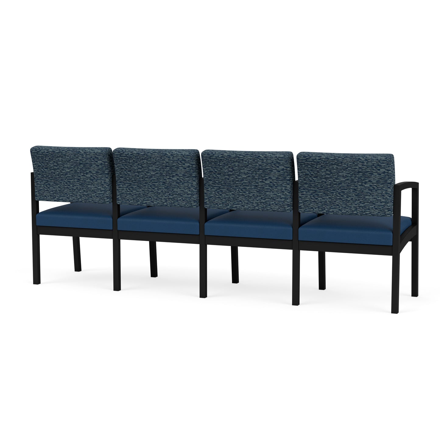 Lenox Steel Waiting Reception 4 Seat Tandem Seating Metal Frame