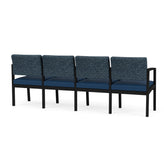 Lenox Steel Waiting Reception 4 Seat Tandem Seating Metal Frame
