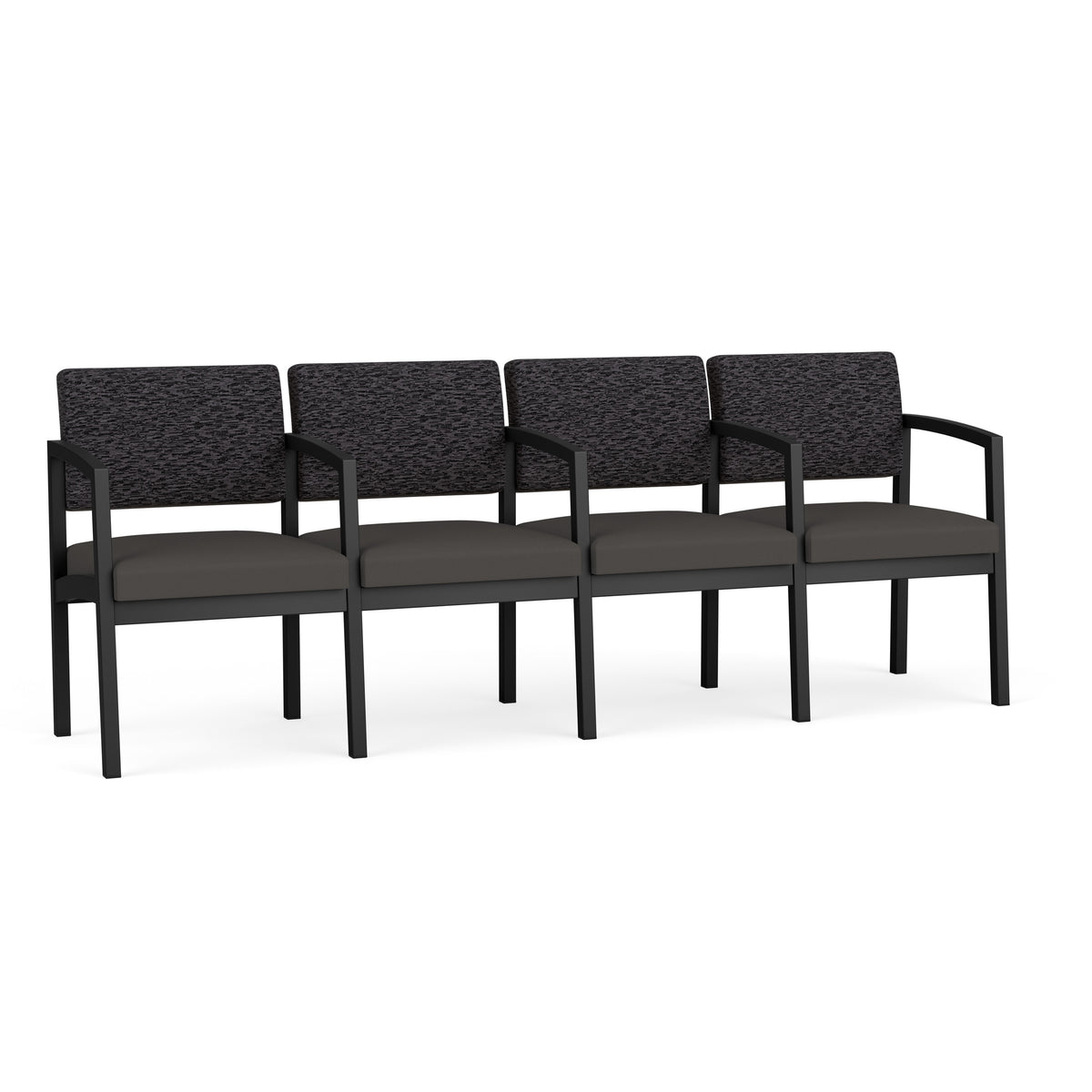 Lenox Steel Waiting Reception 4 Seat Tandem Seating Metal Frame