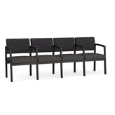 Lenox Steel Waiting Reception 4 Seat Tandem Seating Metal Frame