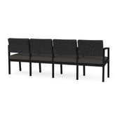 Lenox Steel Waiting Reception 4 Seat Tandem Seating Metal Frame