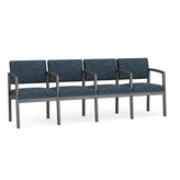 Lenox Steel Waiting Reception 4 Seat Tandem Seating Metal Frame