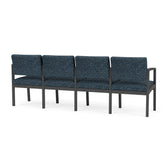 Lenox Steel Waiting Reception 4 Seat Tandem Seating Metal Frame