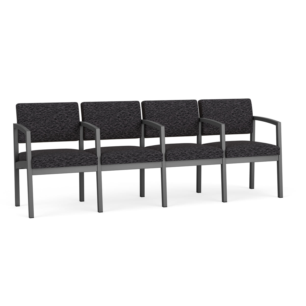 Lenox Steel Waiting Reception 4 Seat Tandem Seating Metal Frame