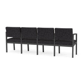 Lenox Steel Waiting Reception 4 Seat Tandem Seating Metal Frame