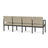 Lenox Steel Waiting Reception 4 Seat Tandem Seating Metal Frame