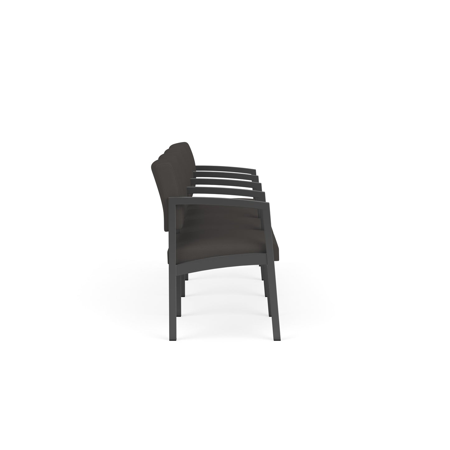 Lenox Steel Waiting Reception 4 Seat Tandem Seating Metal Frame