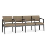 Lenox Steel Waiting Reception 4 Seat Tandem Seating Metal Frame