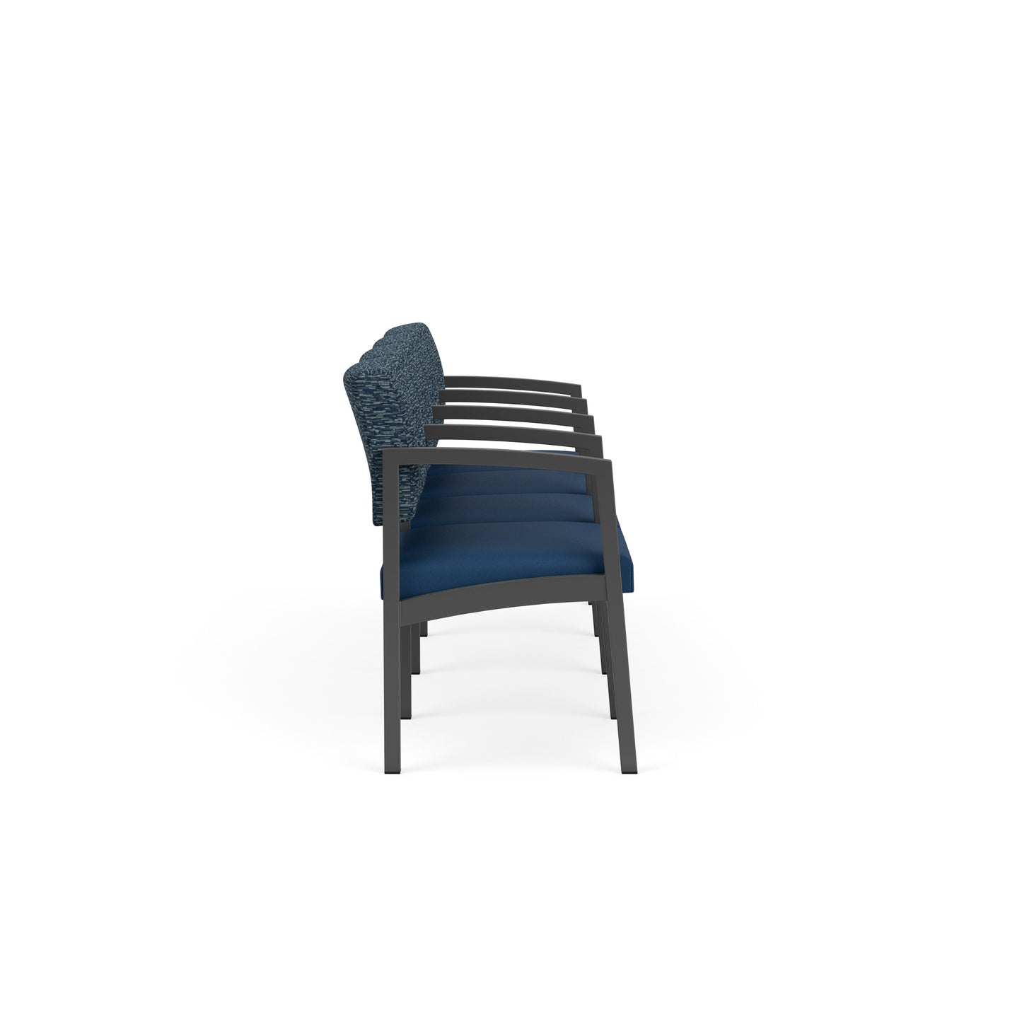 Lenox Steel Waiting Reception 4 Seat Tandem Seating Metal Frame