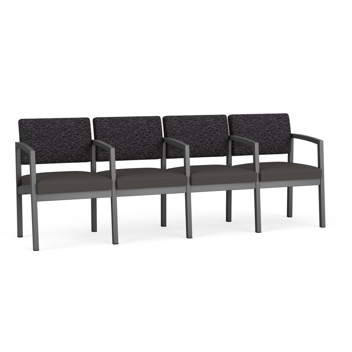 Lenox Steel Waiting Reception 4 Seat Tandem Seating Metal Frame