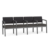 Lenox Steel Waiting Reception 4 Seat Tandem Seating Metal Frame