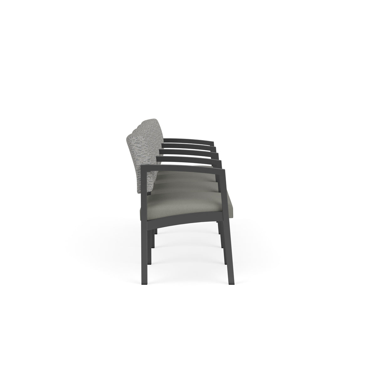Lenox Steel Waiting Reception 4 Seat Tandem Seating Metal Frame