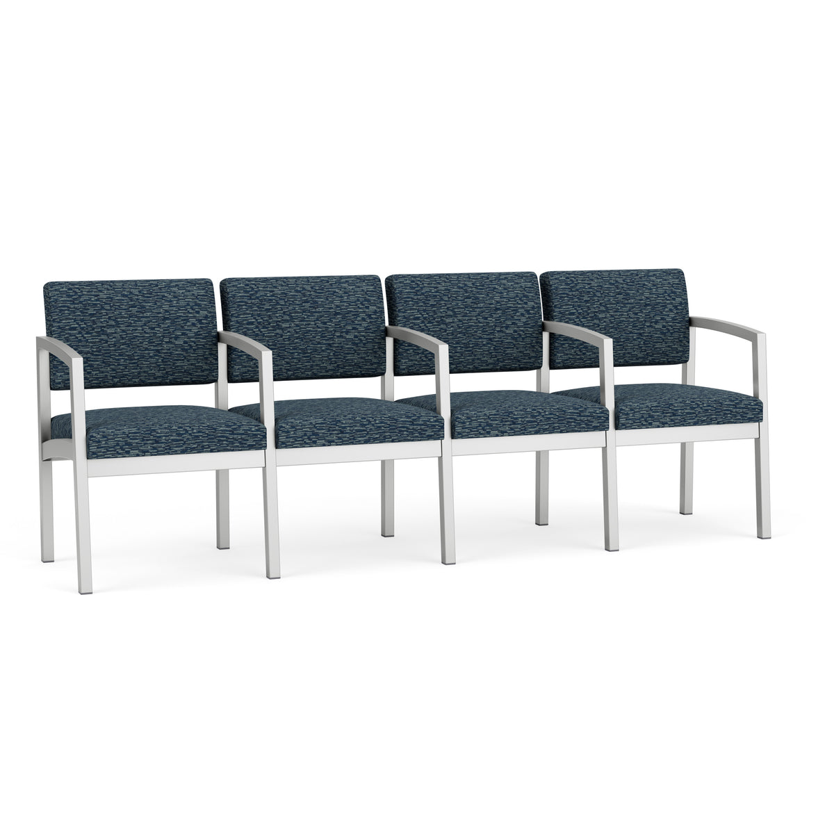 Lenox Steel Waiting Reception 4 Seat Tandem Seating Metal Frame