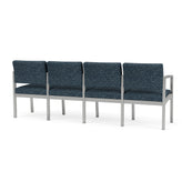 Lenox Steel Waiting Reception 4 Seat Tandem Seating Metal Frame