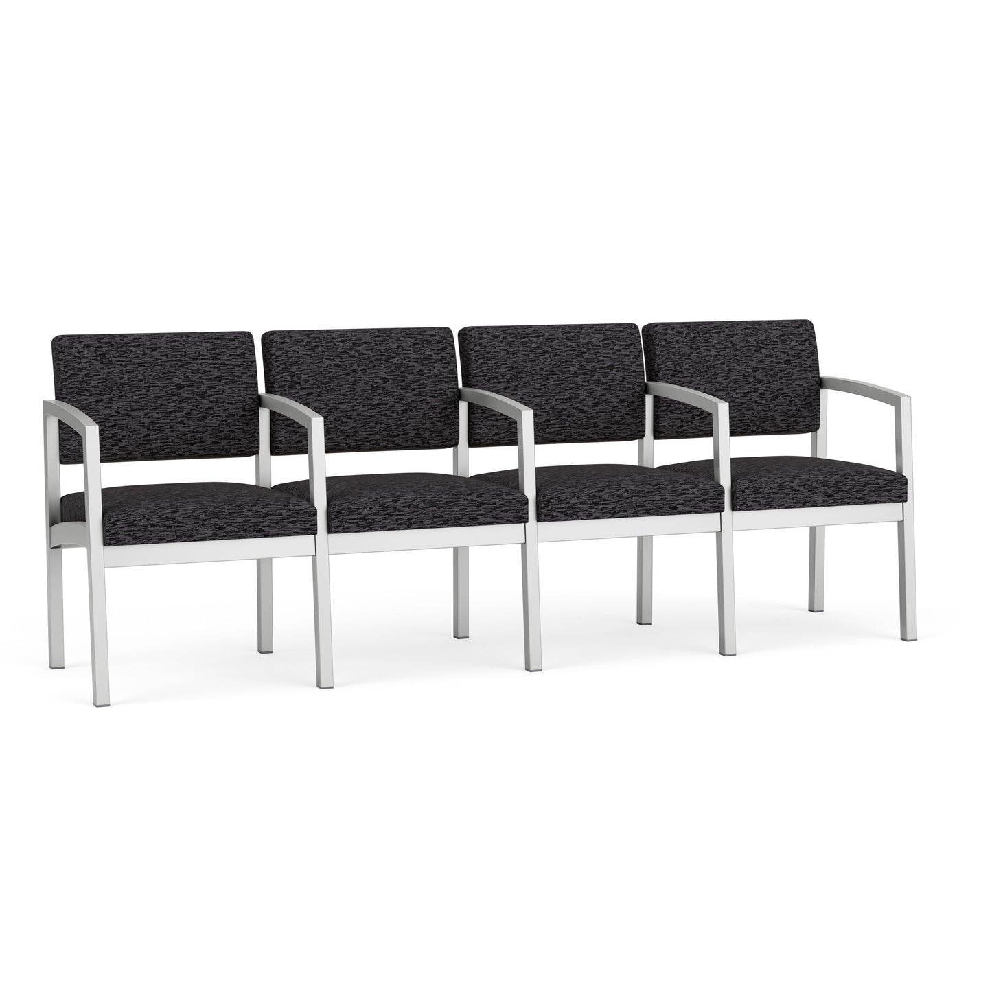 Lenox Steel Waiting Reception 4 Seat Tandem Seating Metal Frame