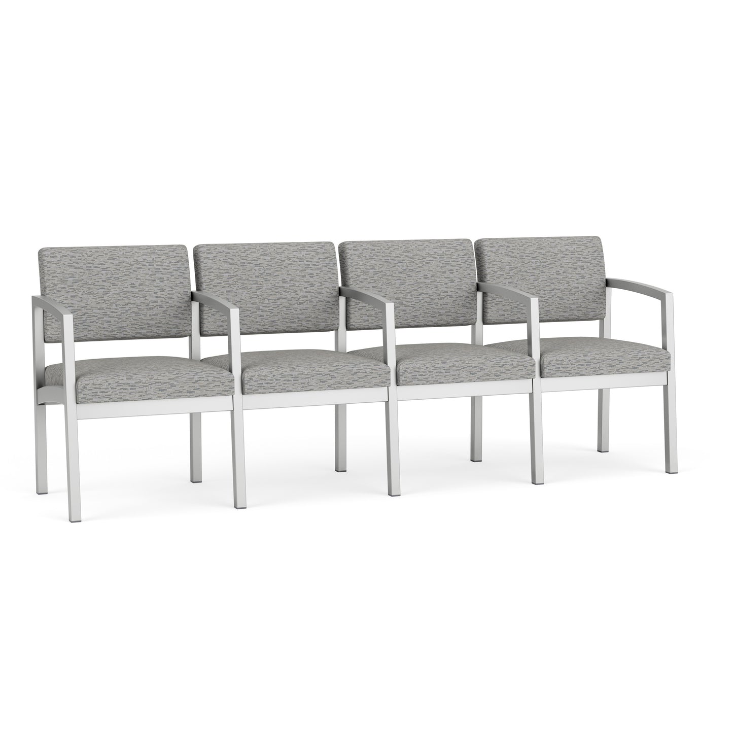 Lenox Steel Waiting Reception 4 Seat Tandem Seating Metal Frame
