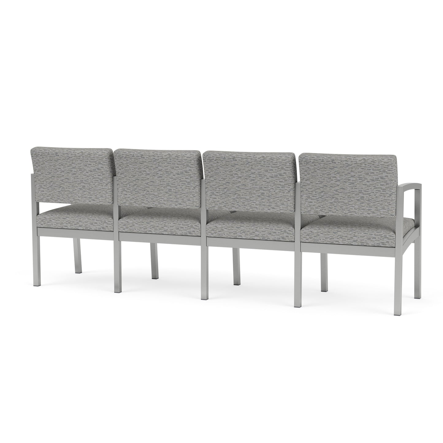 Lenox Steel Waiting Reception 4 Seat Tandem Seating Metal Frame