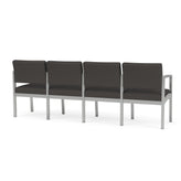 Lenox Steel Waiting Reception 4 Seat Tandem Seating Metal Frame
