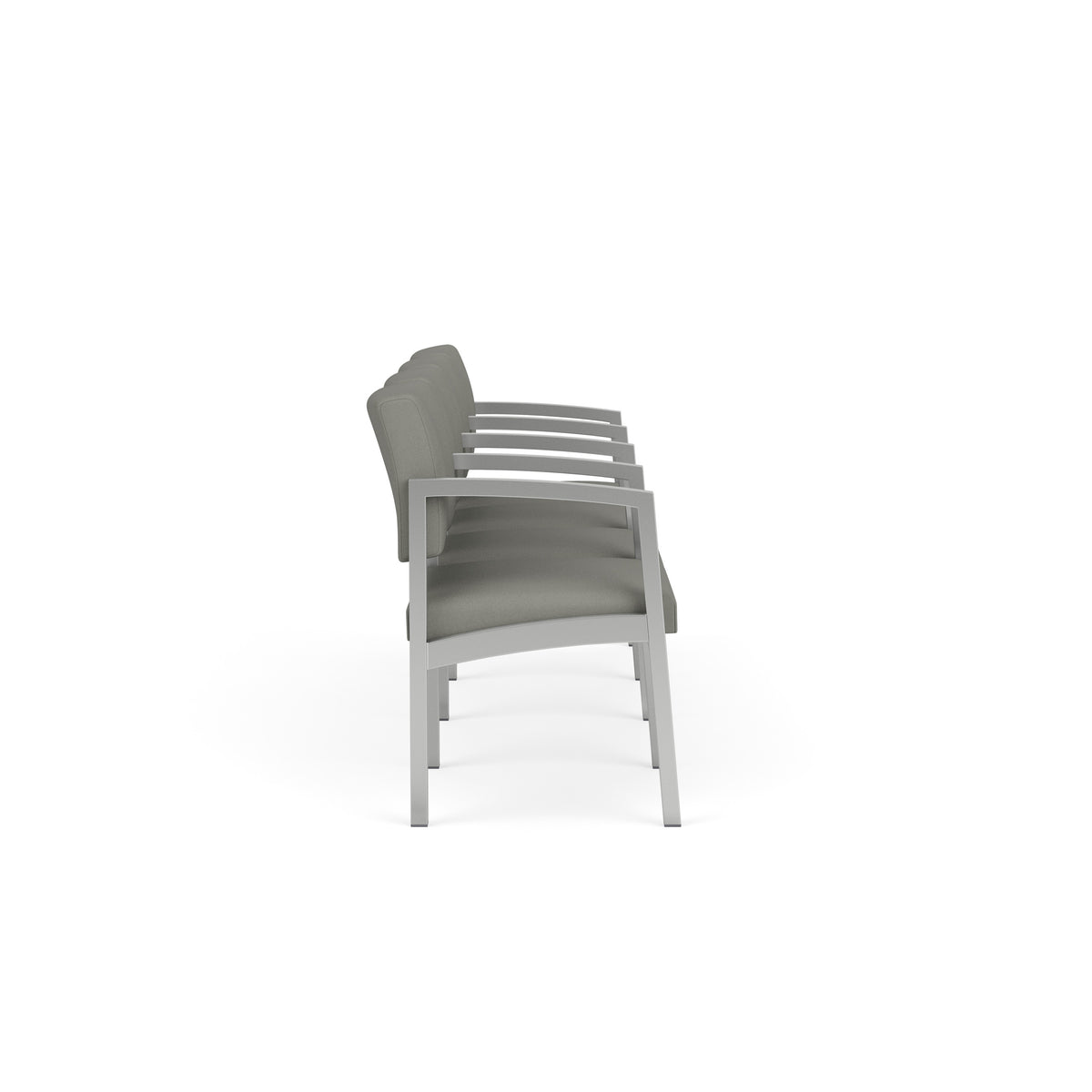 Lenox Steel Waiting Reception 4 Seat Tandem Seating Metal Frame