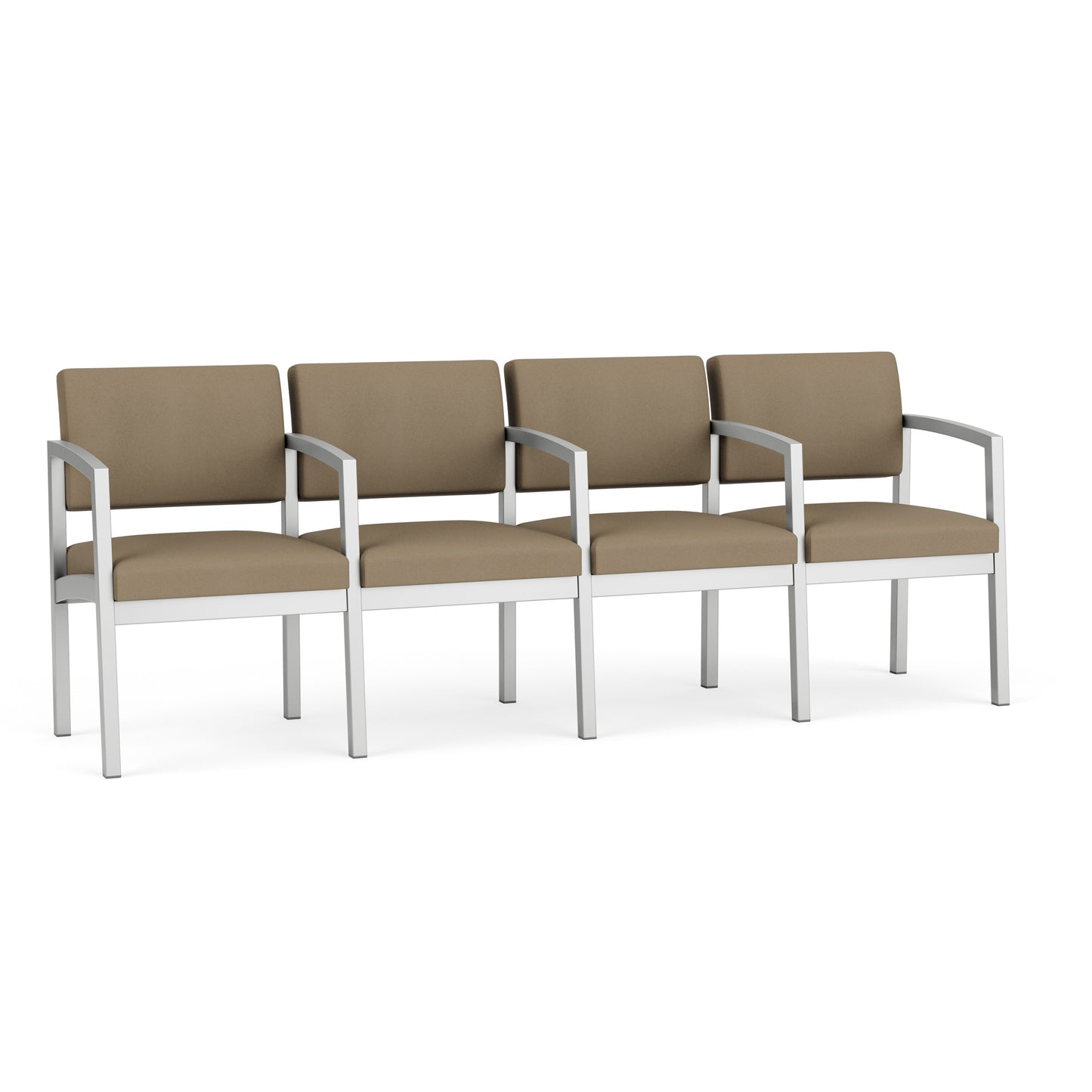 Lenox Steel Waiting Reception 4 Seat Tandem Seating Metal Frame