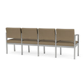 Lenox Steel Waiting Reception 4 Seat Tandem Seating Metal Frame