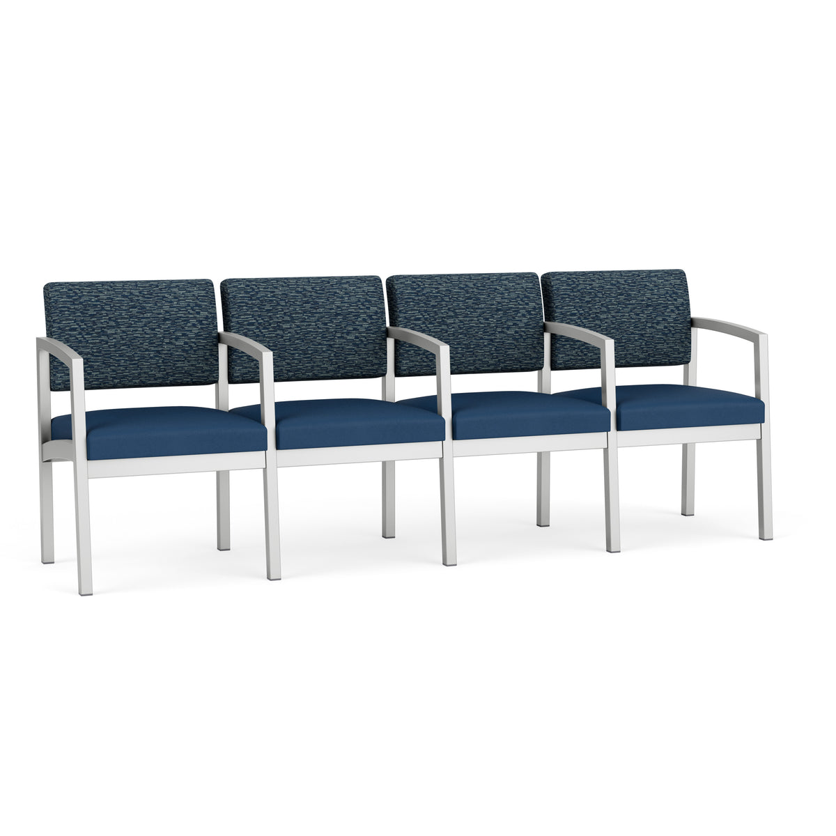 Lenox Steel Waiting Reception 4 Seat Tandem Seating Metal Frame