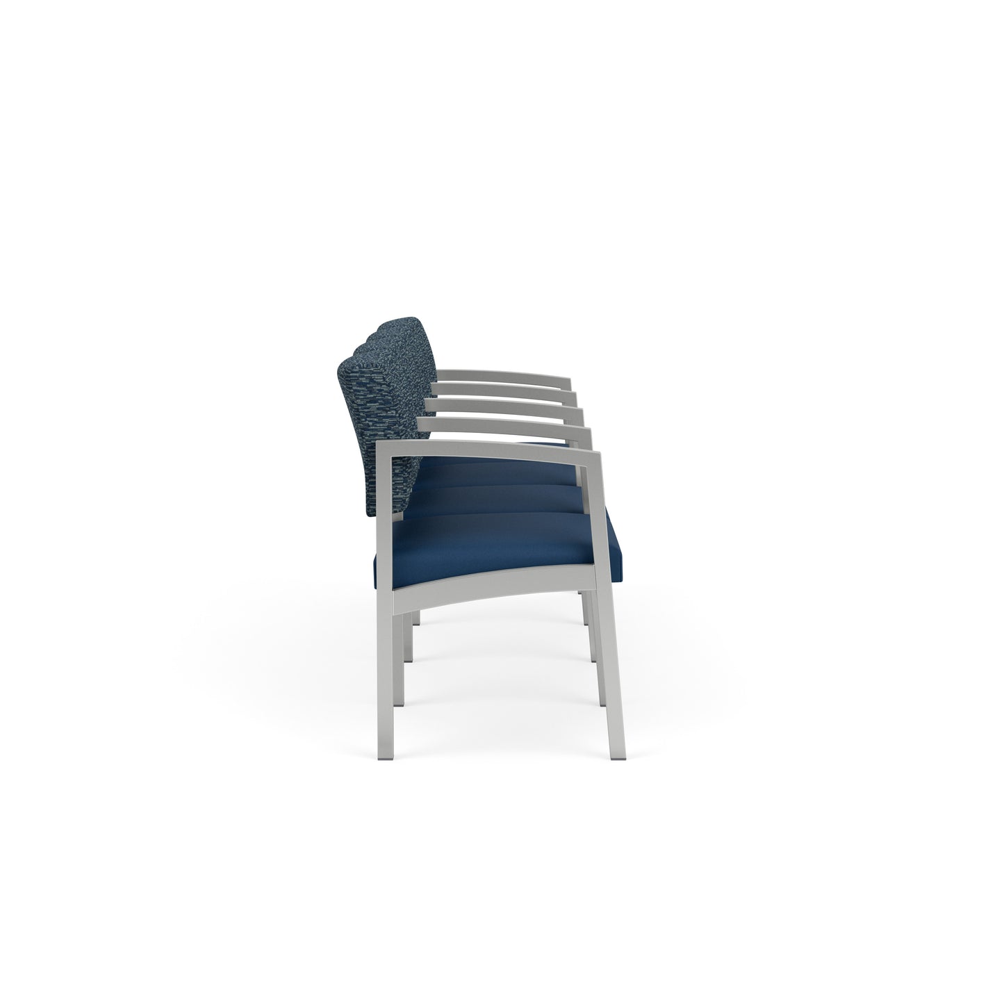 Lenox Steel Waiting Reception 4 Seat Tandem Seating Metal Frame