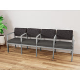 Lenox Steel Waiting Reception 4 Seat Tandem Seating Metal Frame