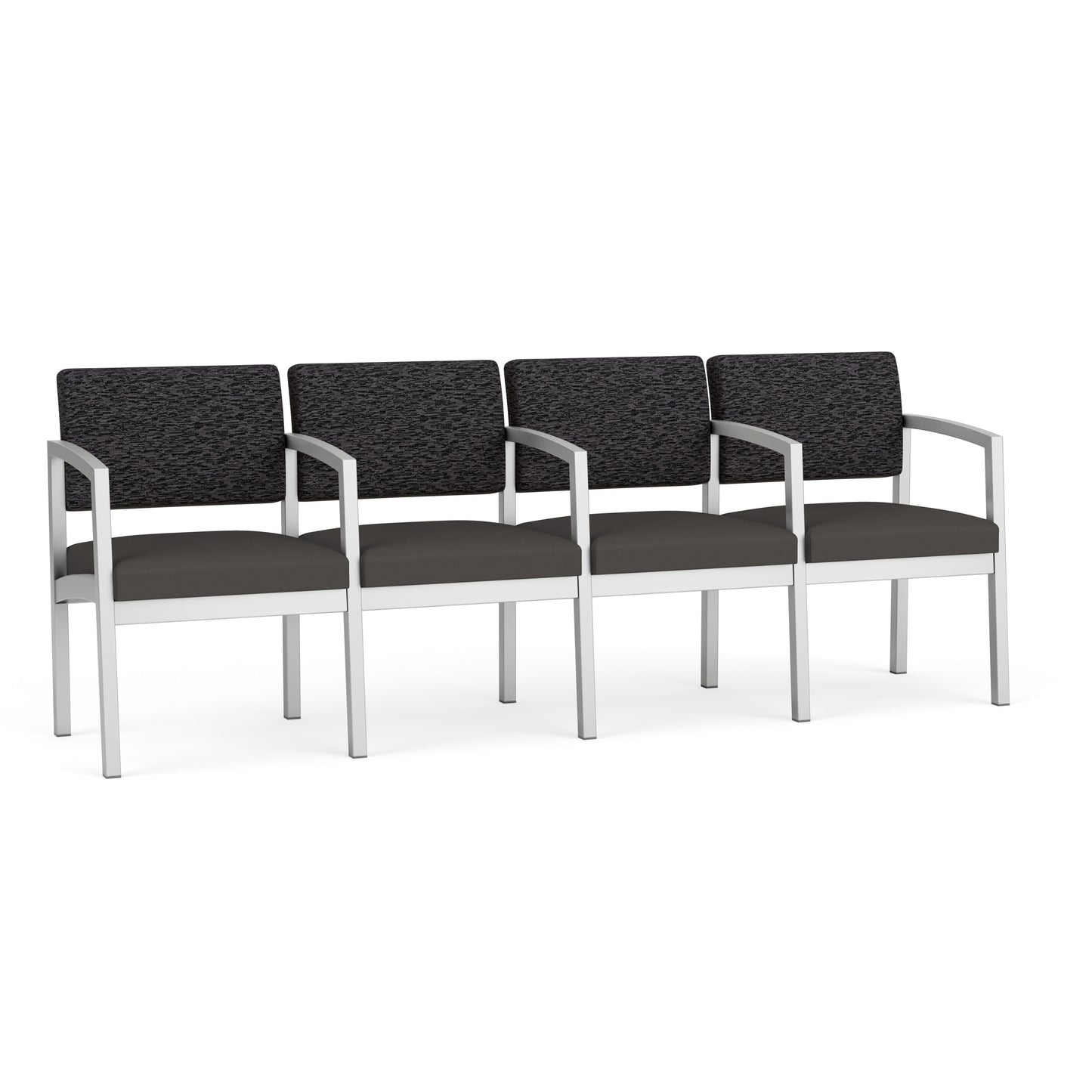 Lenox Steel Waiting Reception 4 Seat Tandem Seating Metal Frame
