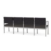 Lenox Steel Waiting Reception 4 Seat Tandem Seating Metal Frame