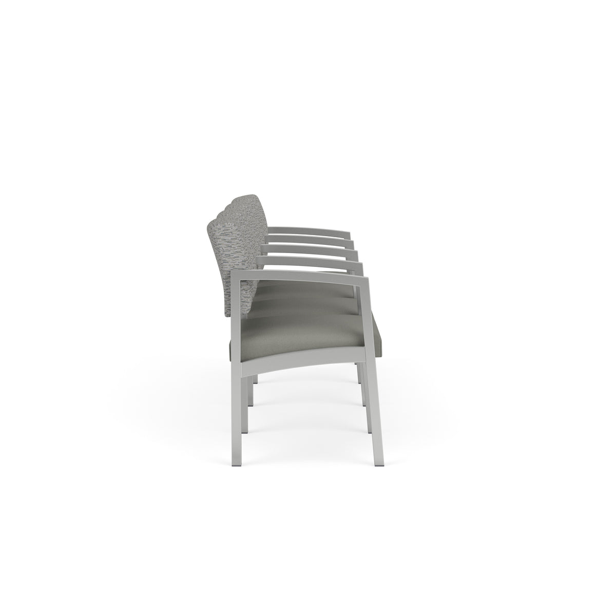 Lenox Steel Waiting Reception 4 Seat Tandem Seating Metal Frame