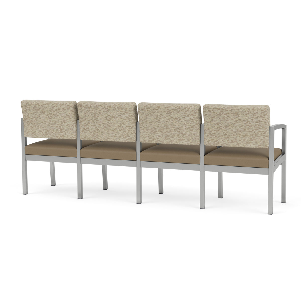 Lenox Steel Waiting Reception 4 Seat Tandem Seating Metal Frame