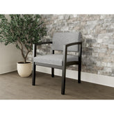 Lenox Wood Waiting Reception Guest Chair Wood Frame