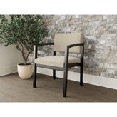 Lenox Wood Waiting Reception Guest Chair Wood Frame