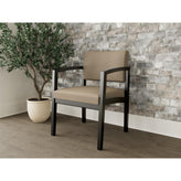 Lenox Wood Waiting Reception Guest Chair Wood Frame