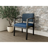 Lenox Wood Waiting Reception Guest Chair Wood Frame