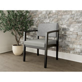 Lenox Wood Waiting Reception Guest Chair Wood Frame