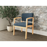 Lenox Wood Waiting Reception Guest Chair Wood Frame