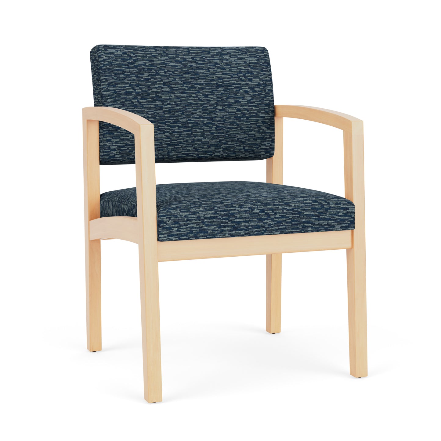 Lenox Wood Waiting Reception Guest Chair Wood Frame